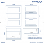 3 TIER MARINE A4 DRAWER (3B) 3 TIER MARINE A4 DRAWER (3B)